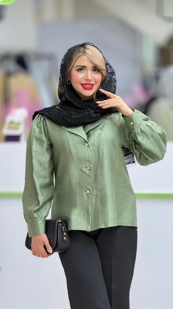 شومیز ساتن عروسکی